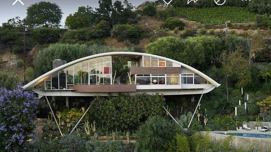 The exterior looks a little like a spaceship.