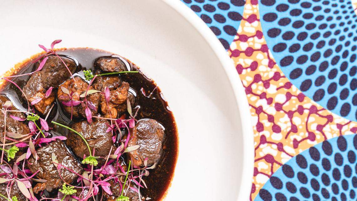 Wild Boar Pepper Pot at Canje, Austin.