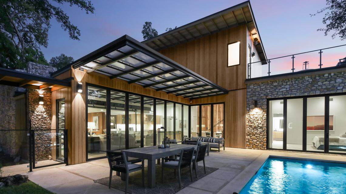 Exterior of the unique house.