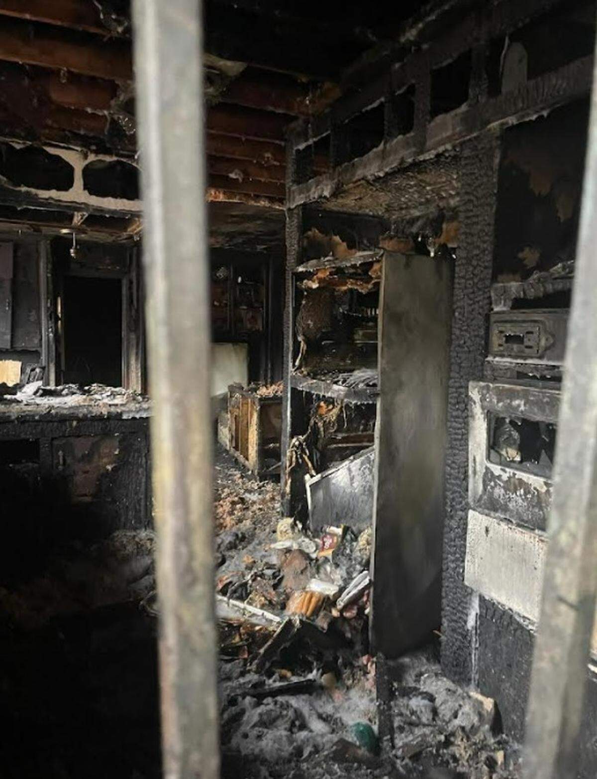 A fire heavily damaged a home in southeast Fort Worth early Thursday. Seven family members were rescued.