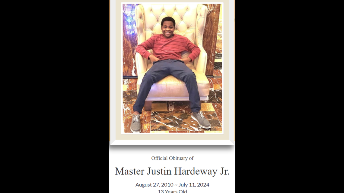 A sleeping 13-year-old boy was fatally shot seven years after his dad was shot and killed in Texas, police said. 