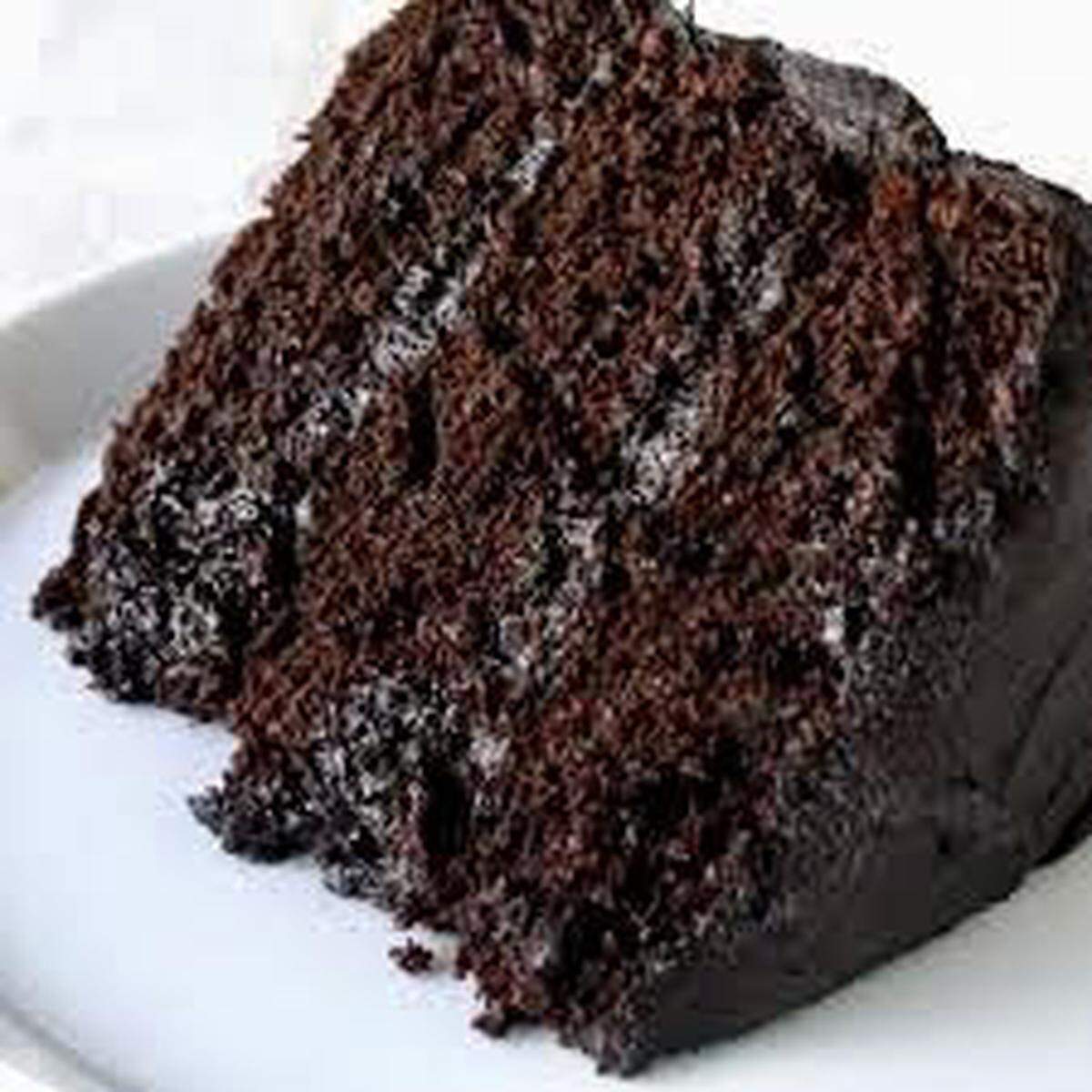 Chocolate cake at Saint-Emilion.