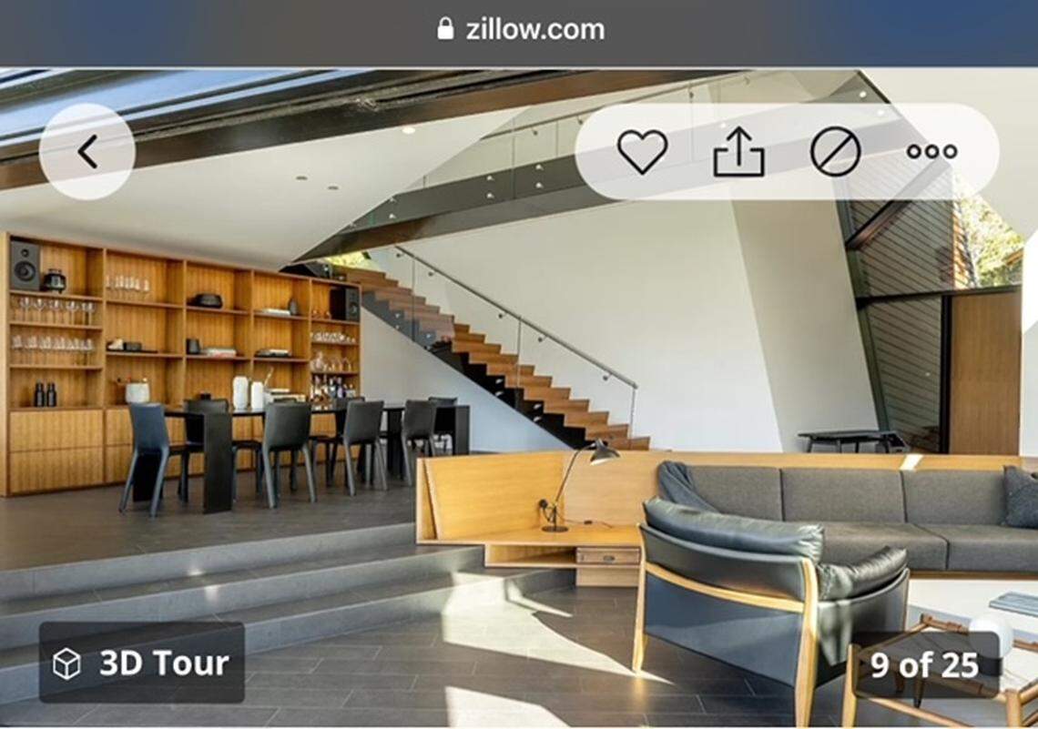 Living room and dining area