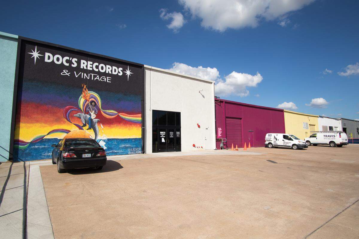 Doc’s Records, part of The Foundry District in Fort Worth’s West Side.