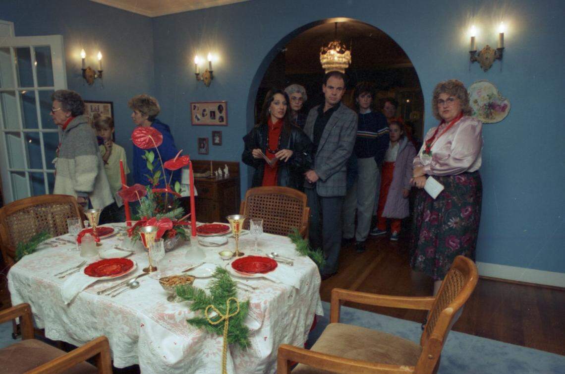 Dec. 3, 1988: The Christmas home tour, in the Woody home on Elizabeth Avenue in Ryan Place.