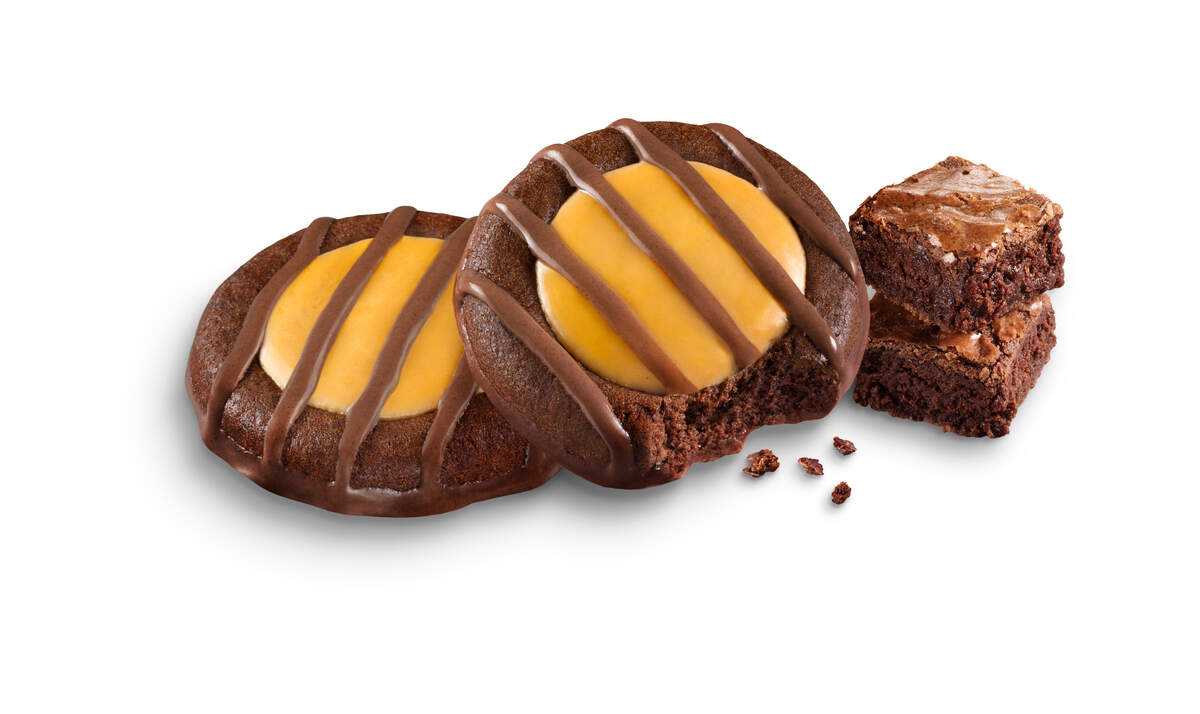 Adventurefuls is a mini brownie with a gooey caramel cookie center and a hint of sea salt.