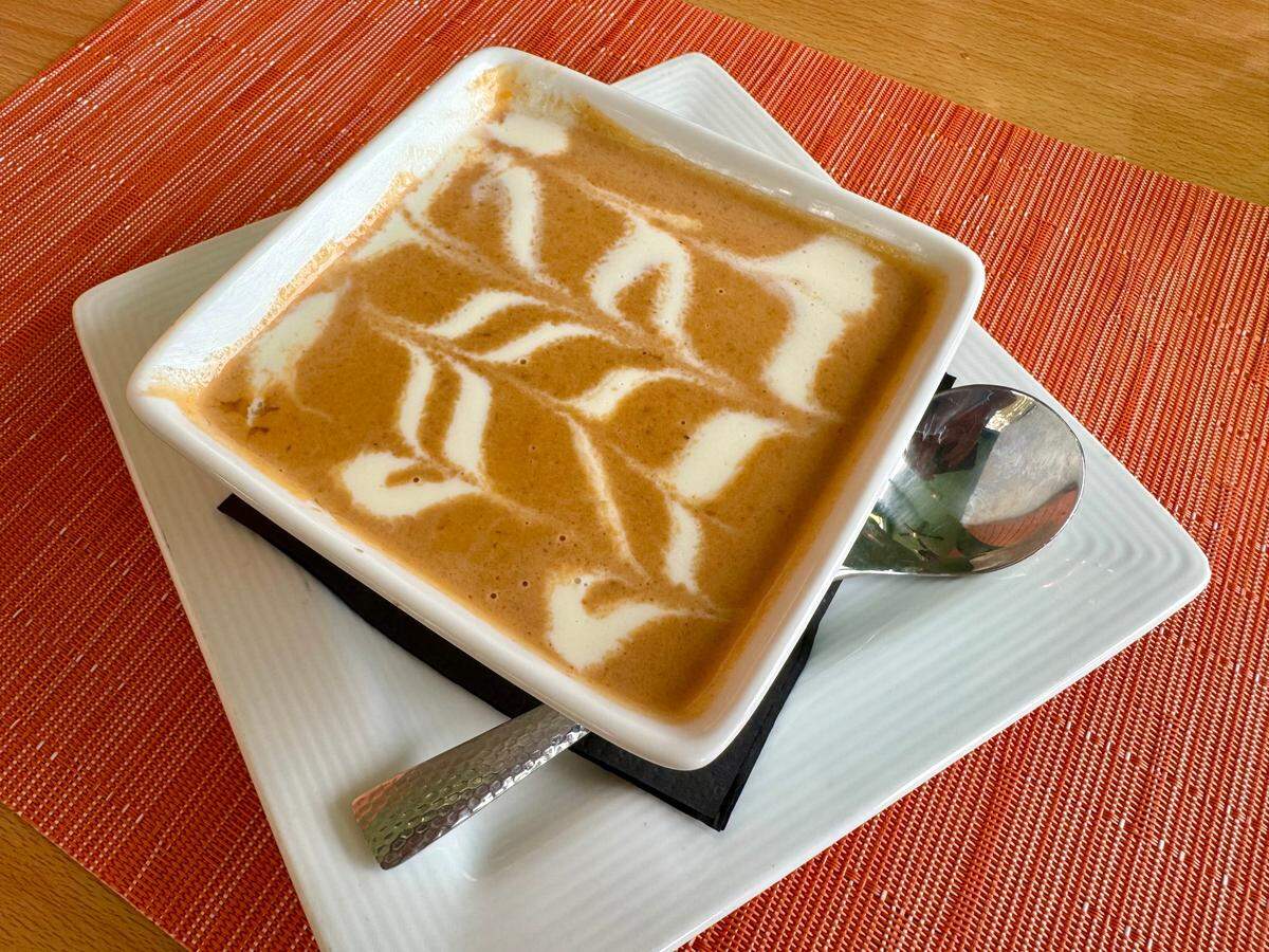 Lobster bisque at Salt Seafood & Steak House in Weatherford.