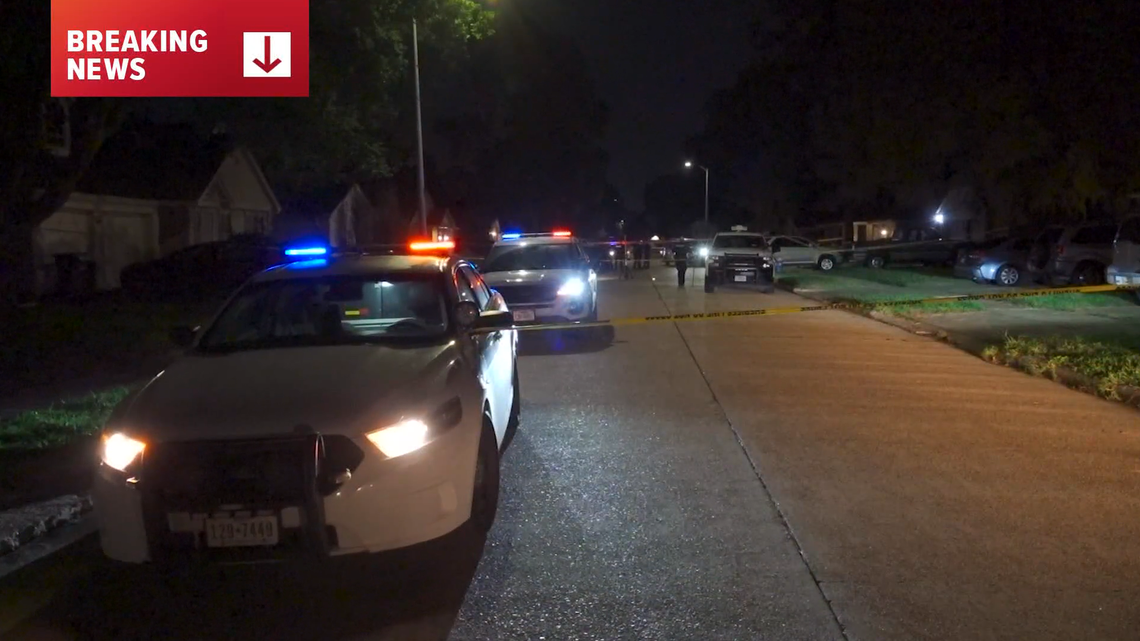 Men in body armor posing as Houston police forced entry into a home and opened fire on the family who fired back, killing one, sheriff said.