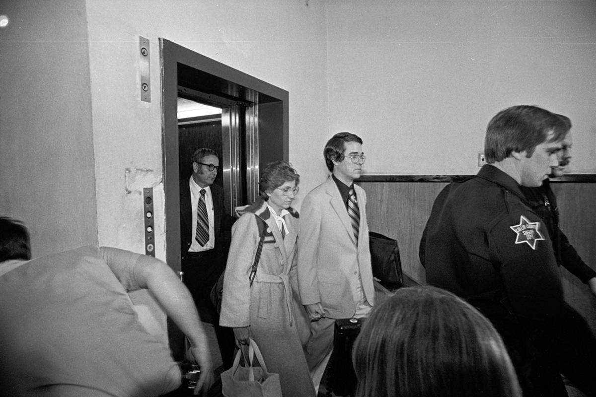 Candace (Candy) Montgomery with husband Pat after her acquittal.