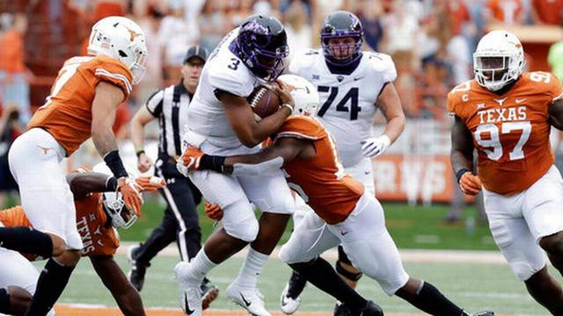 Shawn Robinson and TCU struggled at Texas on Saturday.