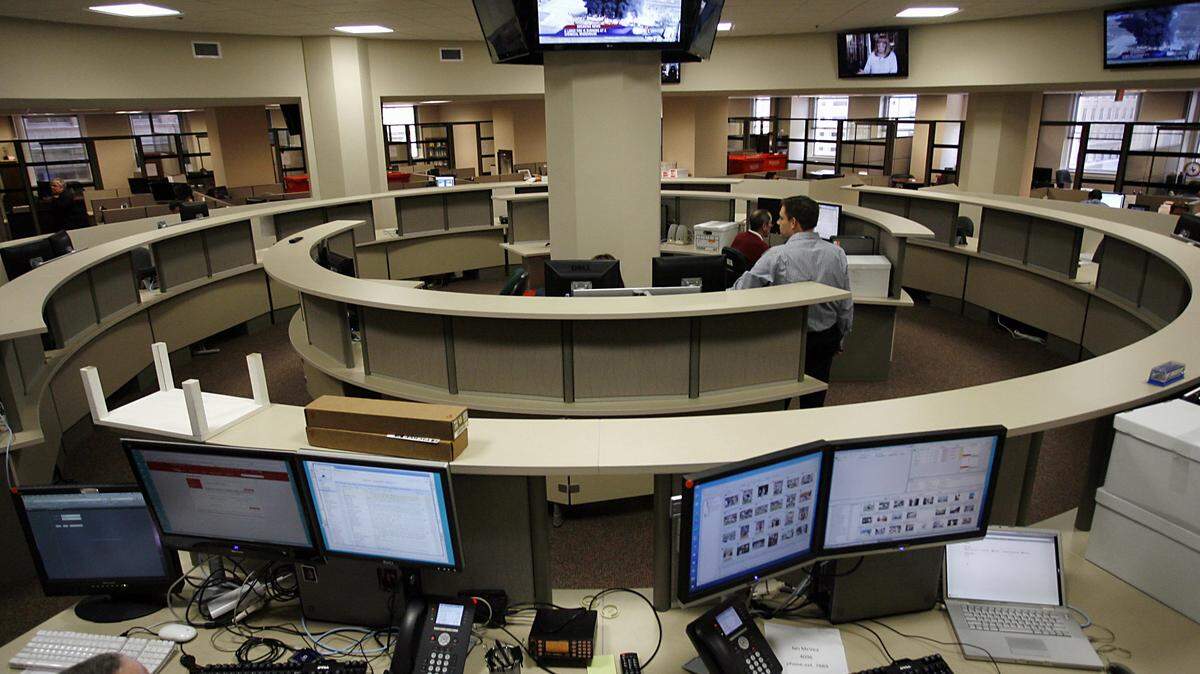 La sala de redacción del Star-Telegram y La Estrella.