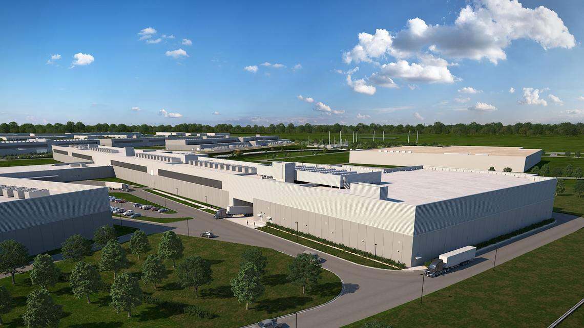 A Facebook data center near Fort Worth, Texas.