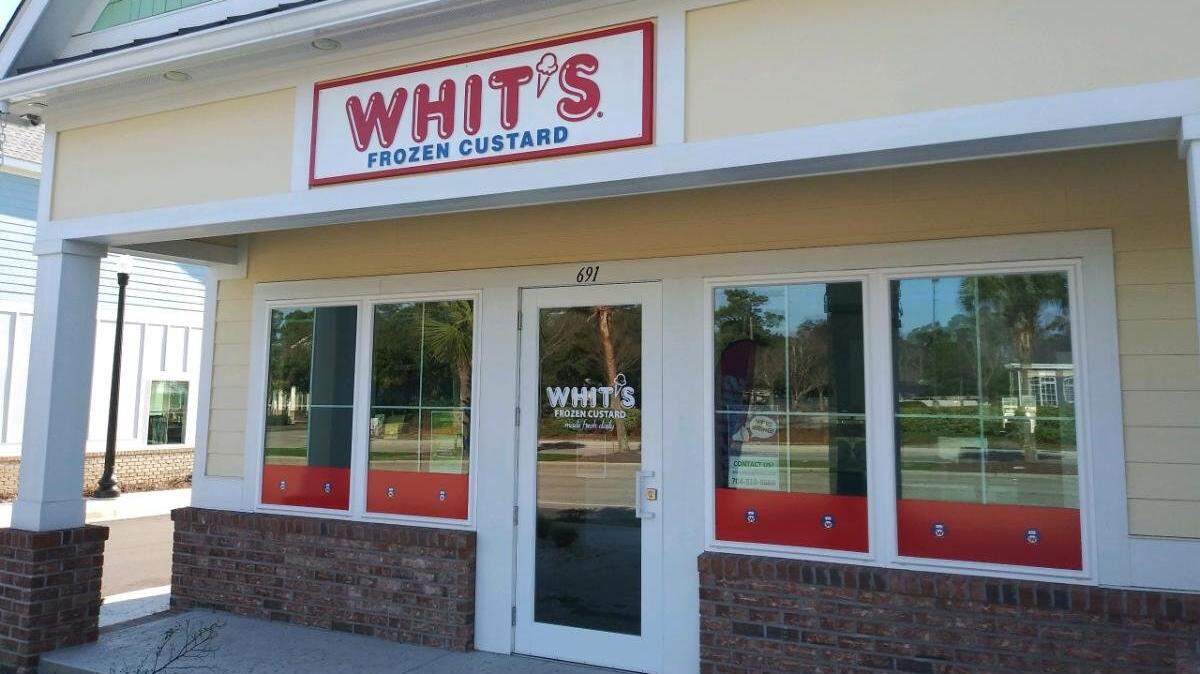 A North Carolina family that recently moved here is set to open a new Whit's Frozen Custard shop in the Shops at Main on Main Street in North Myrtle Beach.