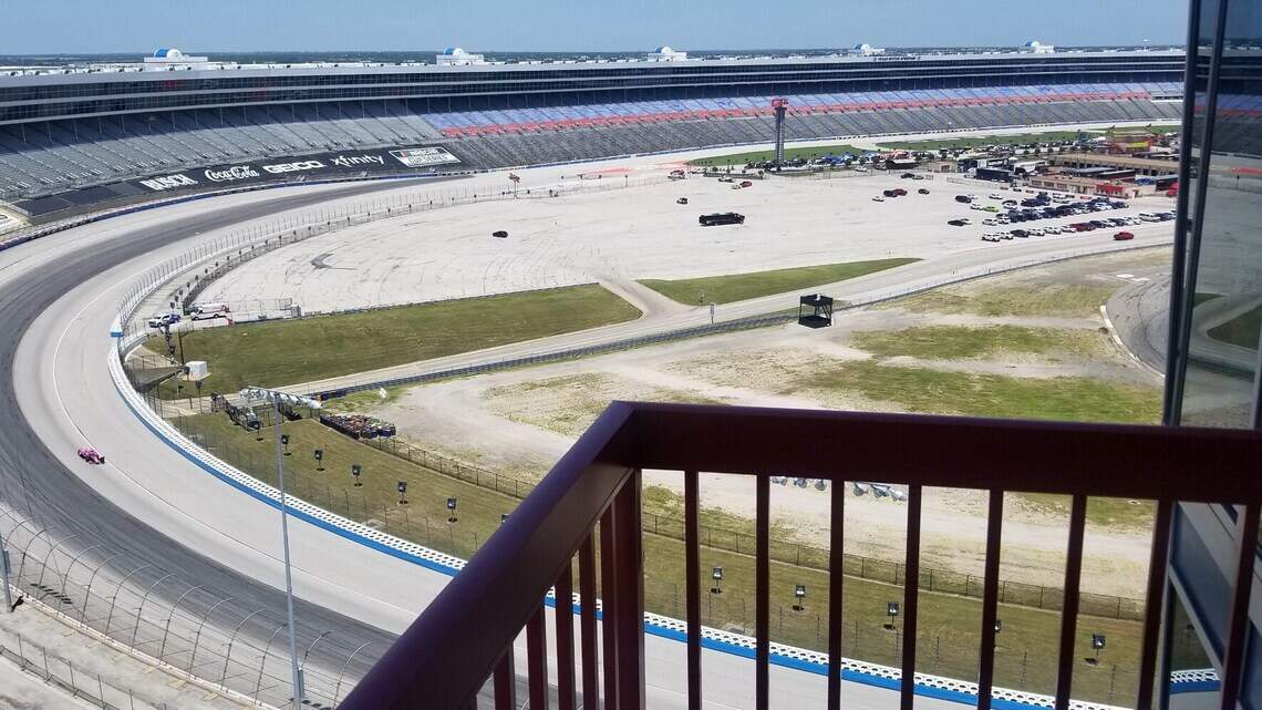 The IndyCar race was closed to the public, so how did some fans get to see the track?