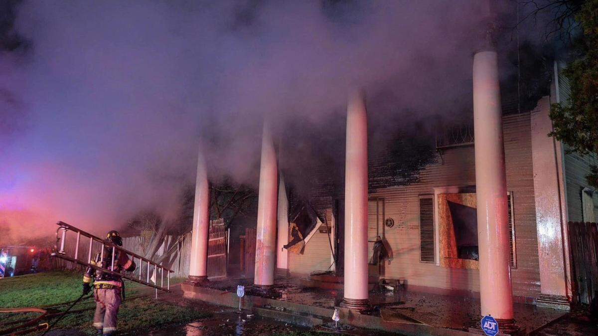 The Fort Worth Fire Department says no one was injured in a house fire at 2117 Northwest 24th Street, locally designated as a historic and cultural landmark.