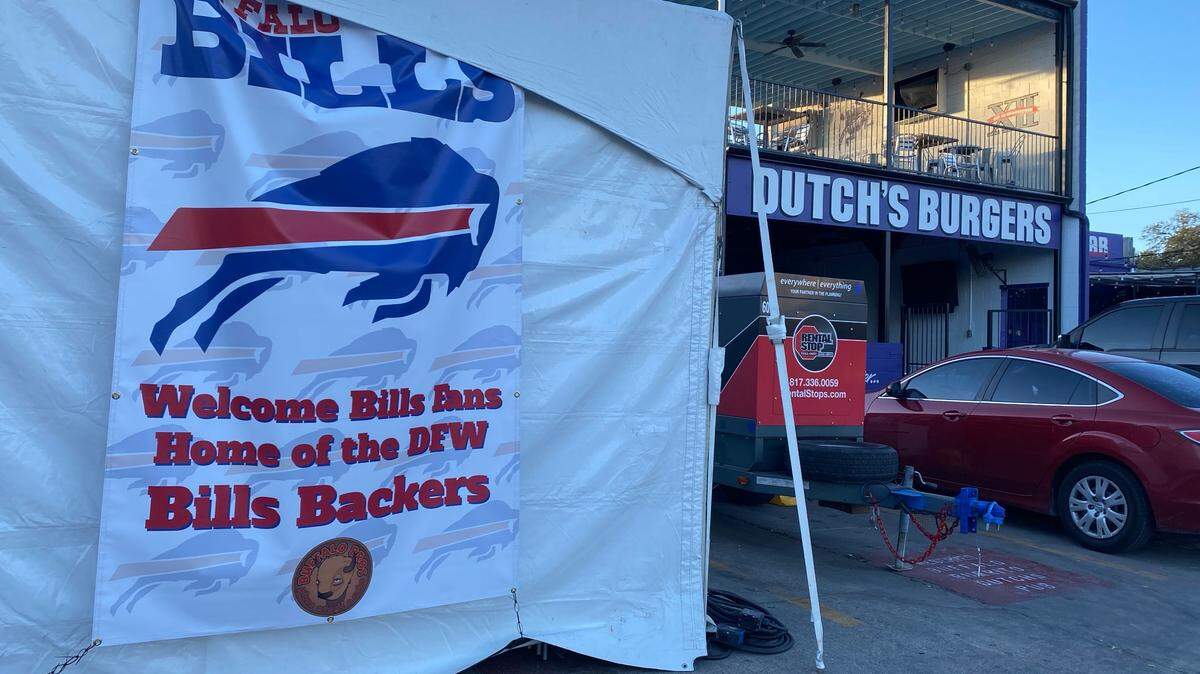 Buffalo Bros. has added a tent in the rear next to Dutch’s Burgers for Bills fans overflow.