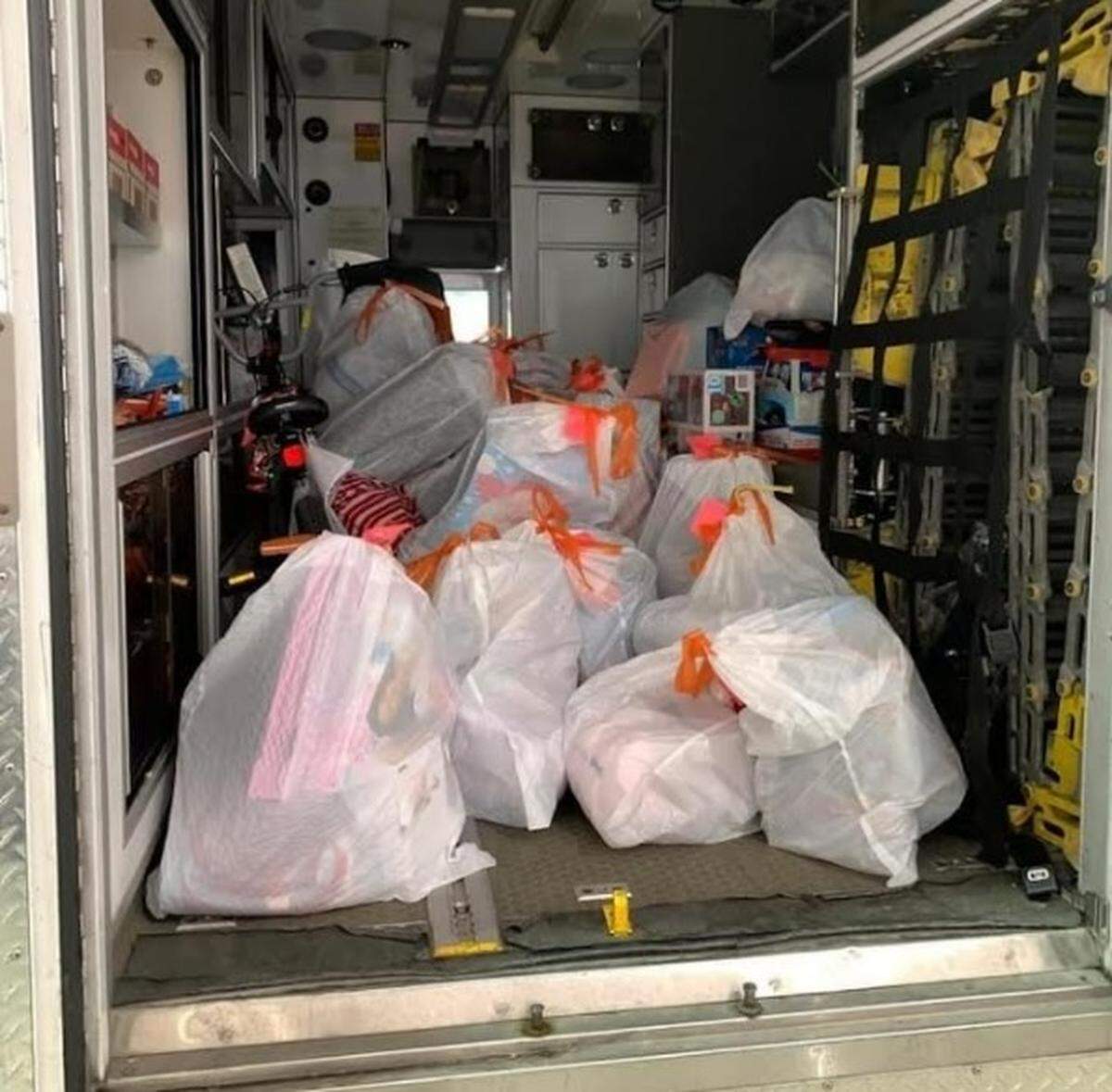 MedStar collected over 162 toys for One Safe Place and Samaritan House in Fort Worth.