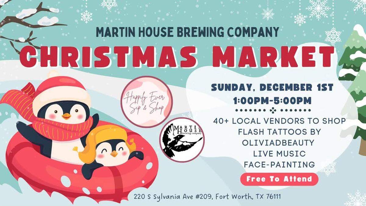 Martin House Christmas market details.