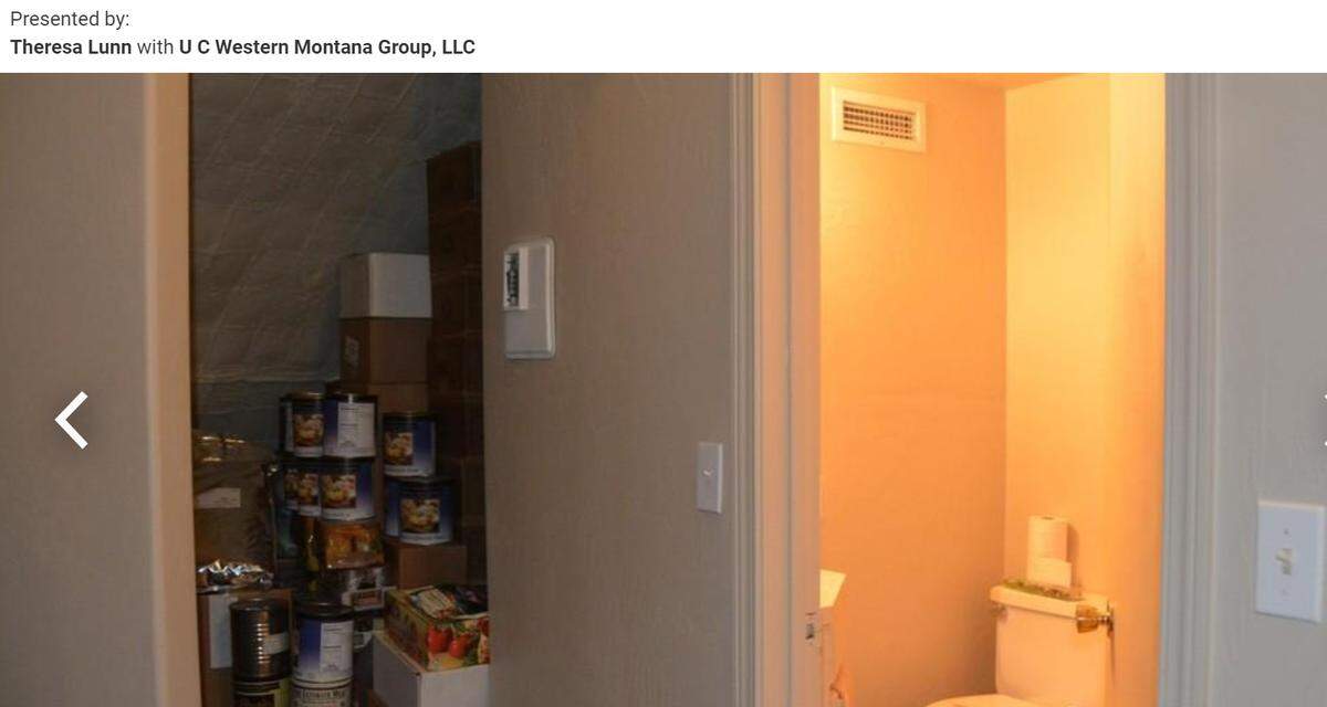 Bathroom and storage food area