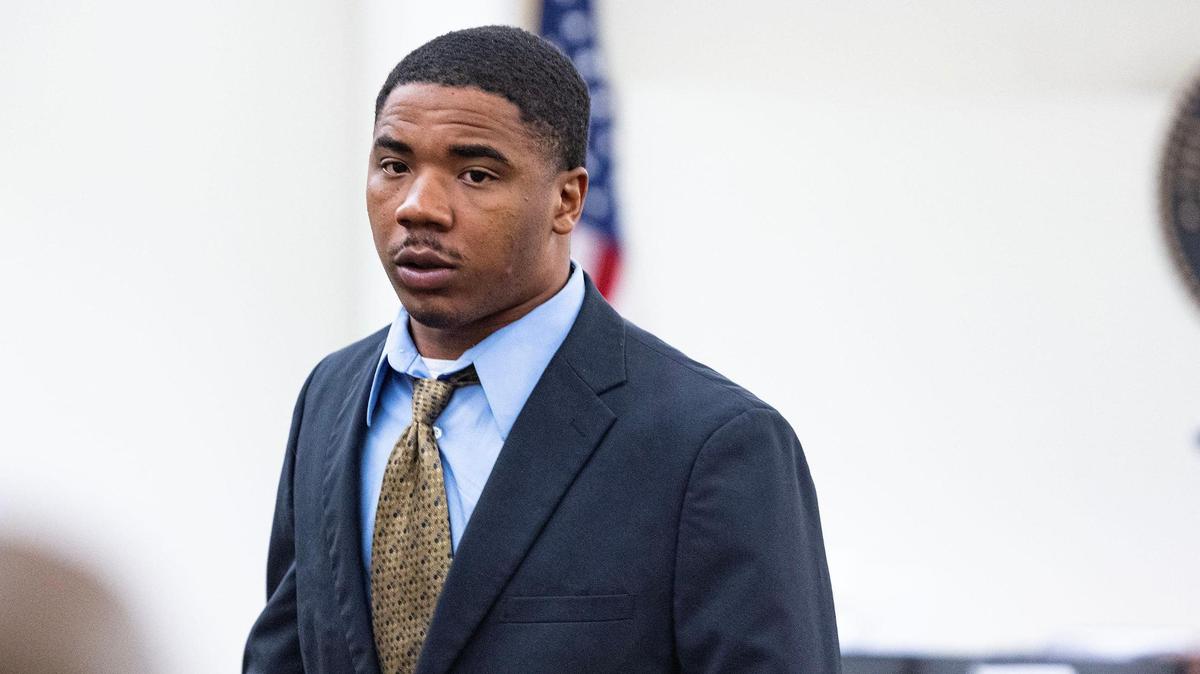 Defendant Jacoby Roberts attends his capital murder trial in the 369th District Court at the Tim Curry Criminal Justice Center in Fort Worth on Thursday, July 24. Roberts shot his cousin to death in a robbery in Fort Worth.