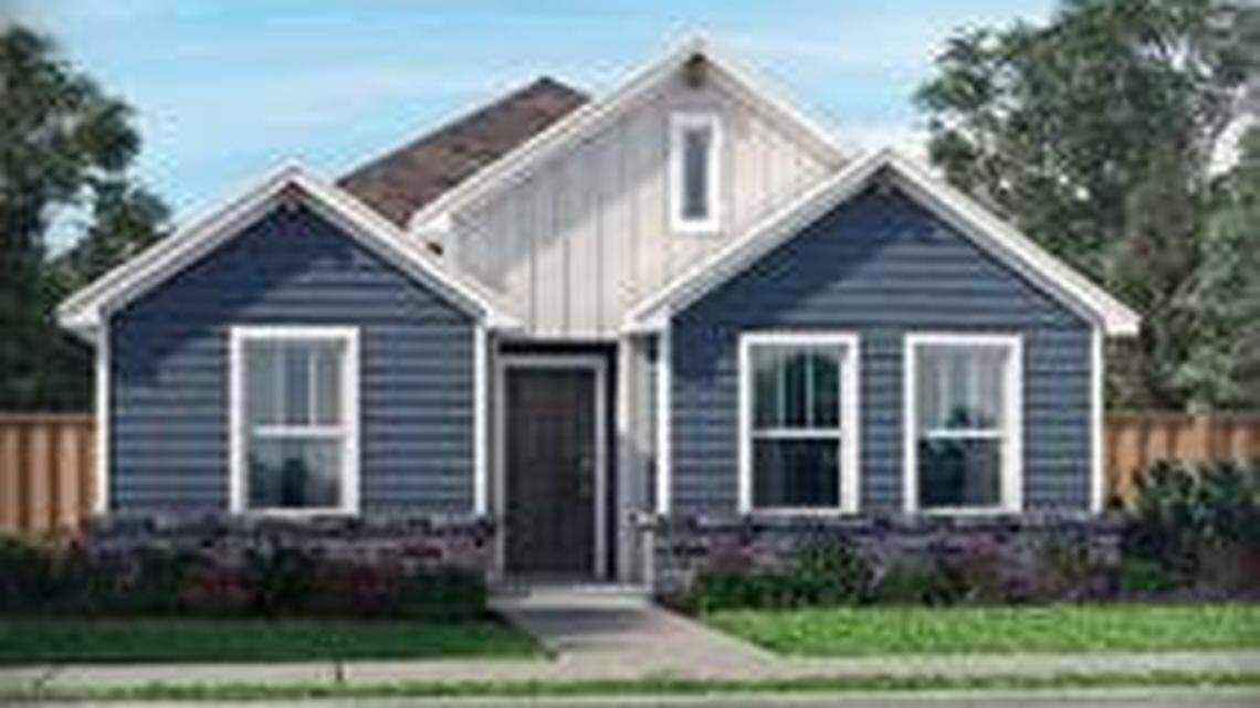 A rendering of a home available in Palmilla Springs, a new development by Meritage Homes