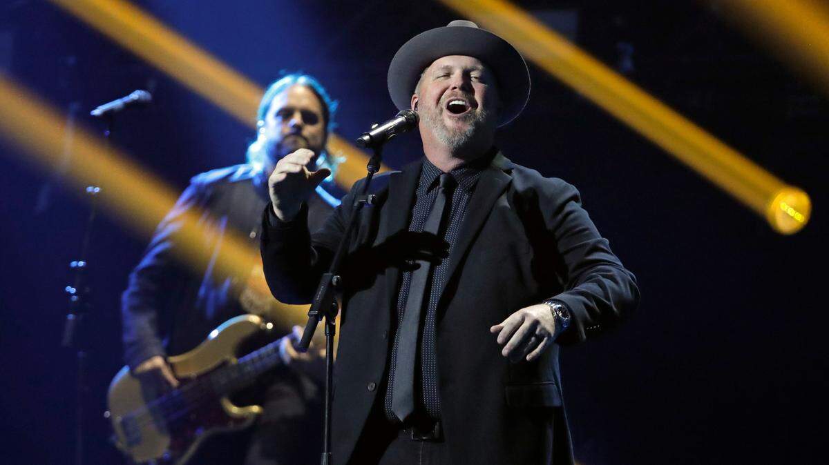 Bart Millard and the group MercyMe, seen here performing in 2019, play Dickies Arena on Sunday.