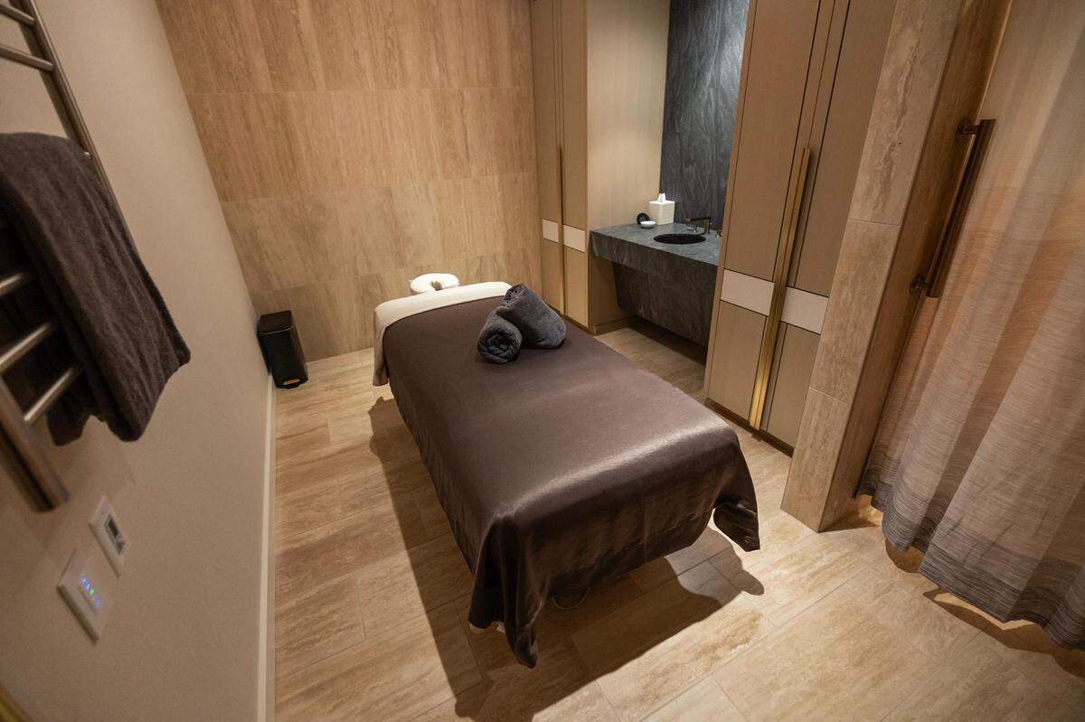 Inside a treatment room at the Canyon Ranch Wellness Club inside the Crescent Hotel in Fort Worth on Wednesday, Dec. 6, 2023.
