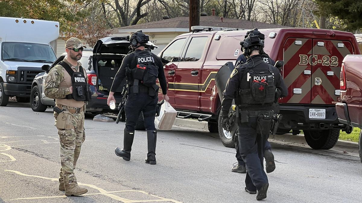 North Richland Hills police were in an hourslong standoff with a suspect in a domestic-violence incident that ended with the 23-year-old man’s arrest Wednesday afternoon, Dec. 21, 2022, police said.