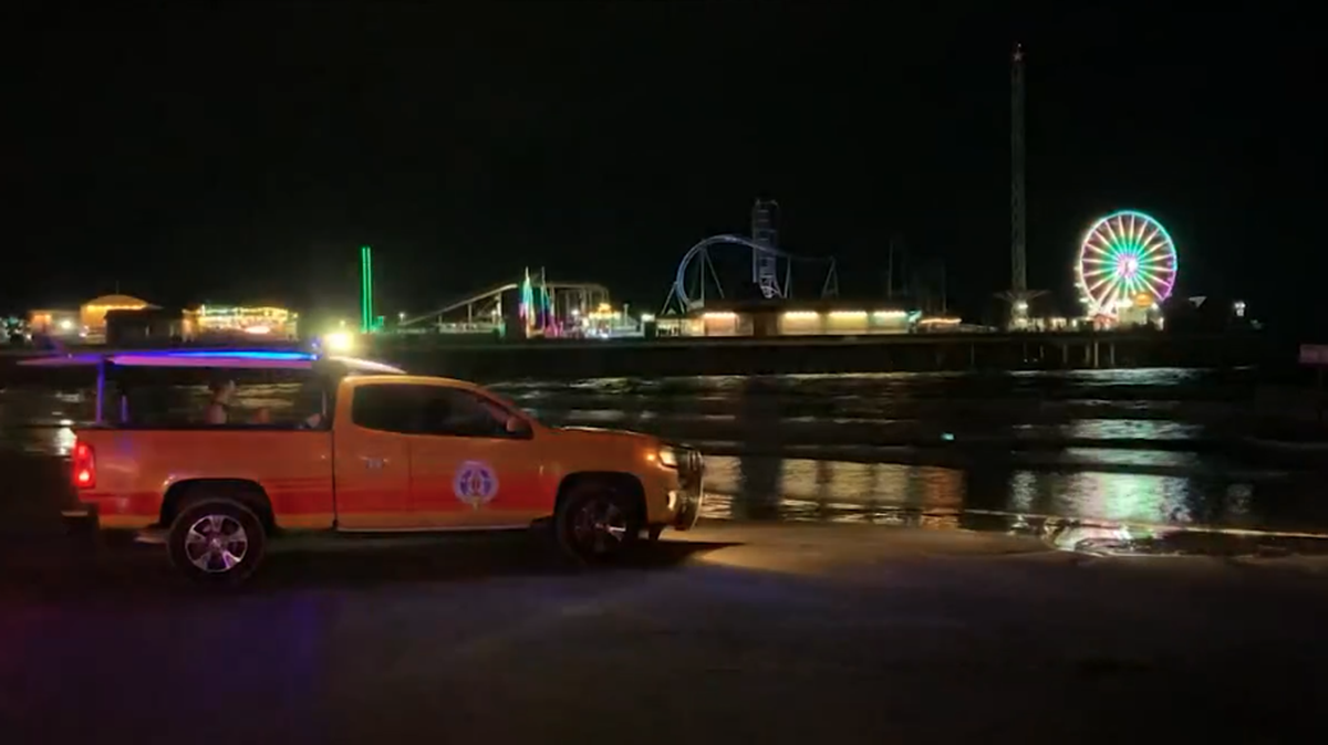 Twin 13-year-old brothers went missing while swimming in Galveston Bay, officials say.