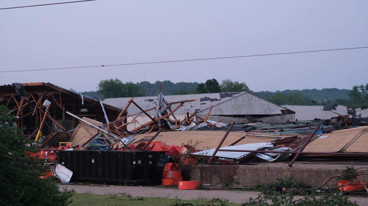 Homes and businesses were damaged in Mineral Wells after a possible tornado tore through the northeast area of the town on the afternoon of April 28.