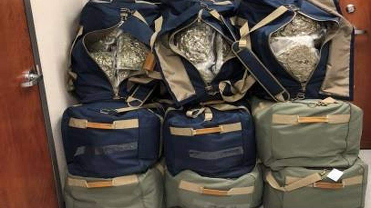 A traffic violation led to Texas law enforcement finding 600 pounds of marijuana in a trailer on Tuesday, according to the Texas Department of Public Safety.