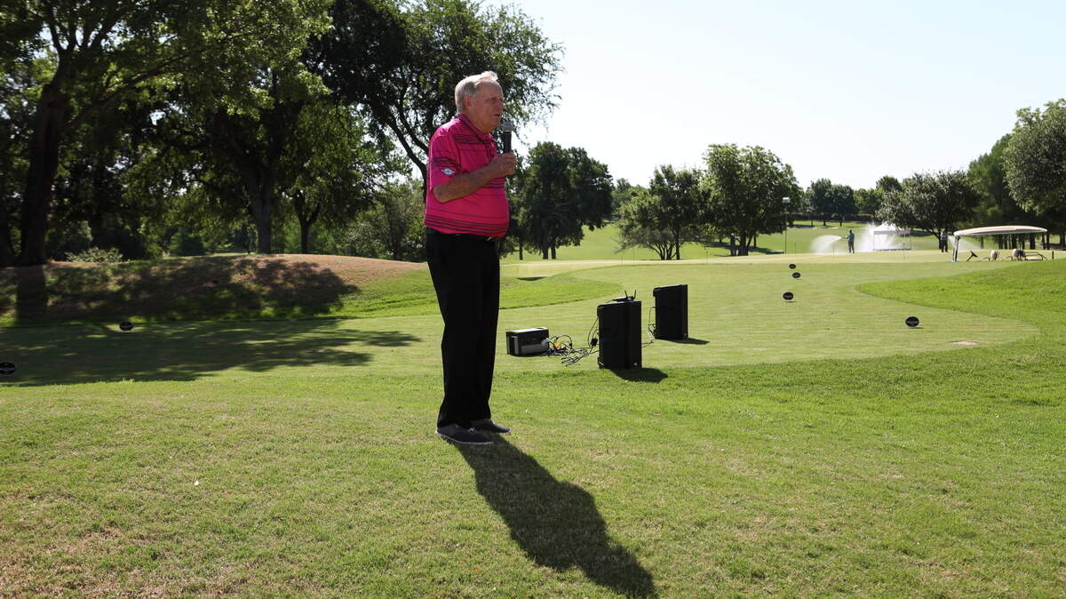 Golf legend Jack Nicklaus at an event at the Dallas Athletic Club in 2019. The course will host a qualifier for this year’s U.S. Open.
