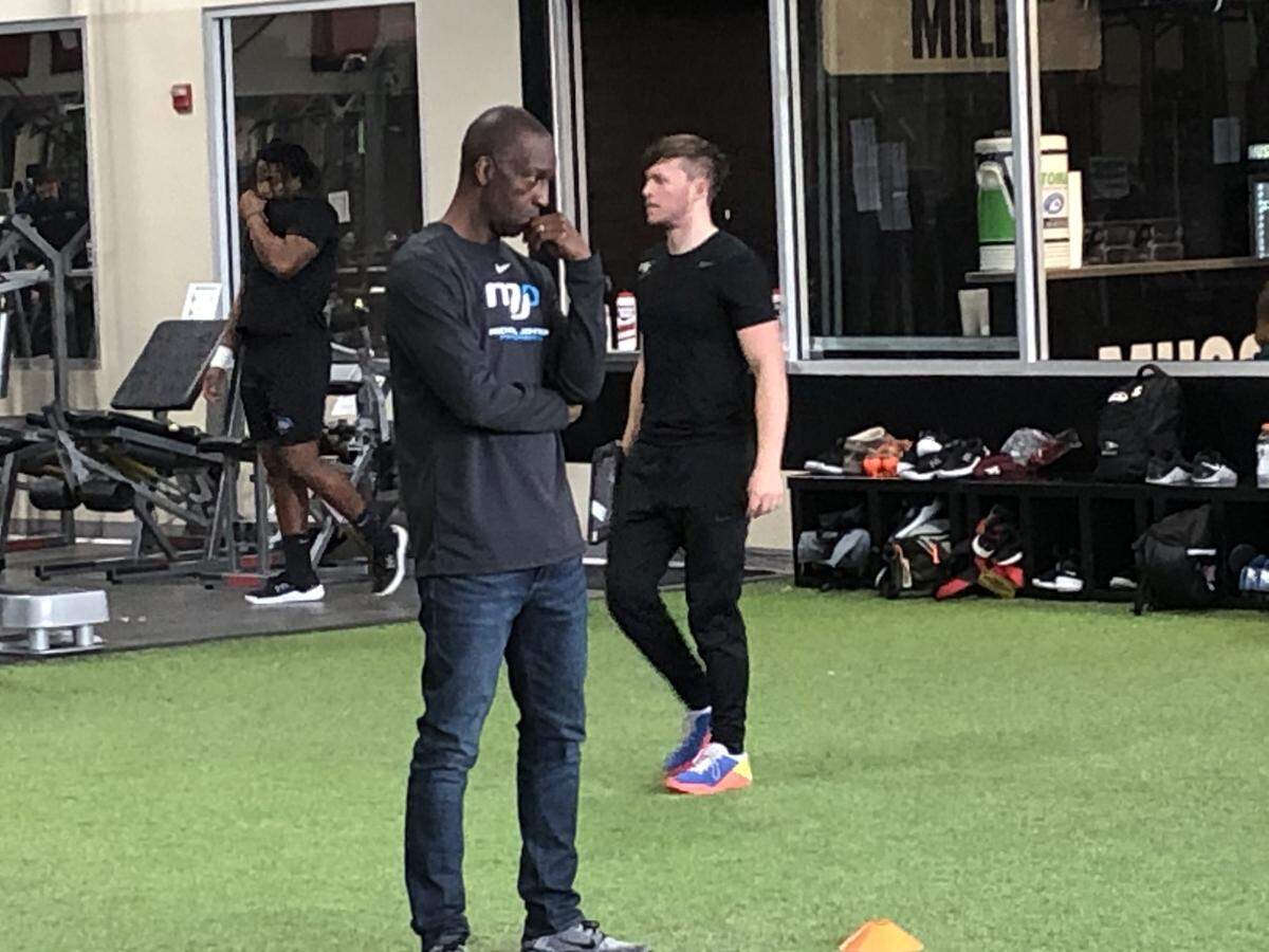 Michael Johnson is training 28 players for the NFL Combine this year.
