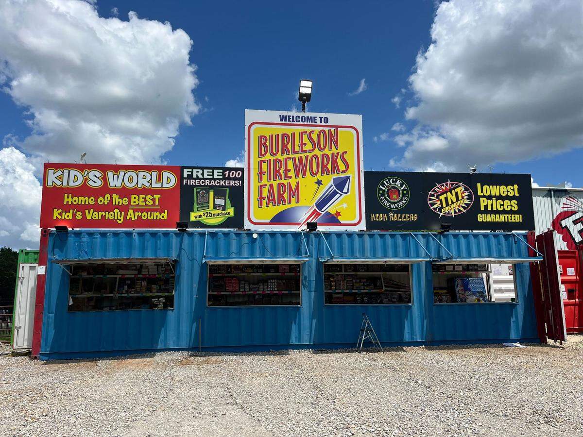 Burleson Firework Farm in Burleson on June 24, 2025.