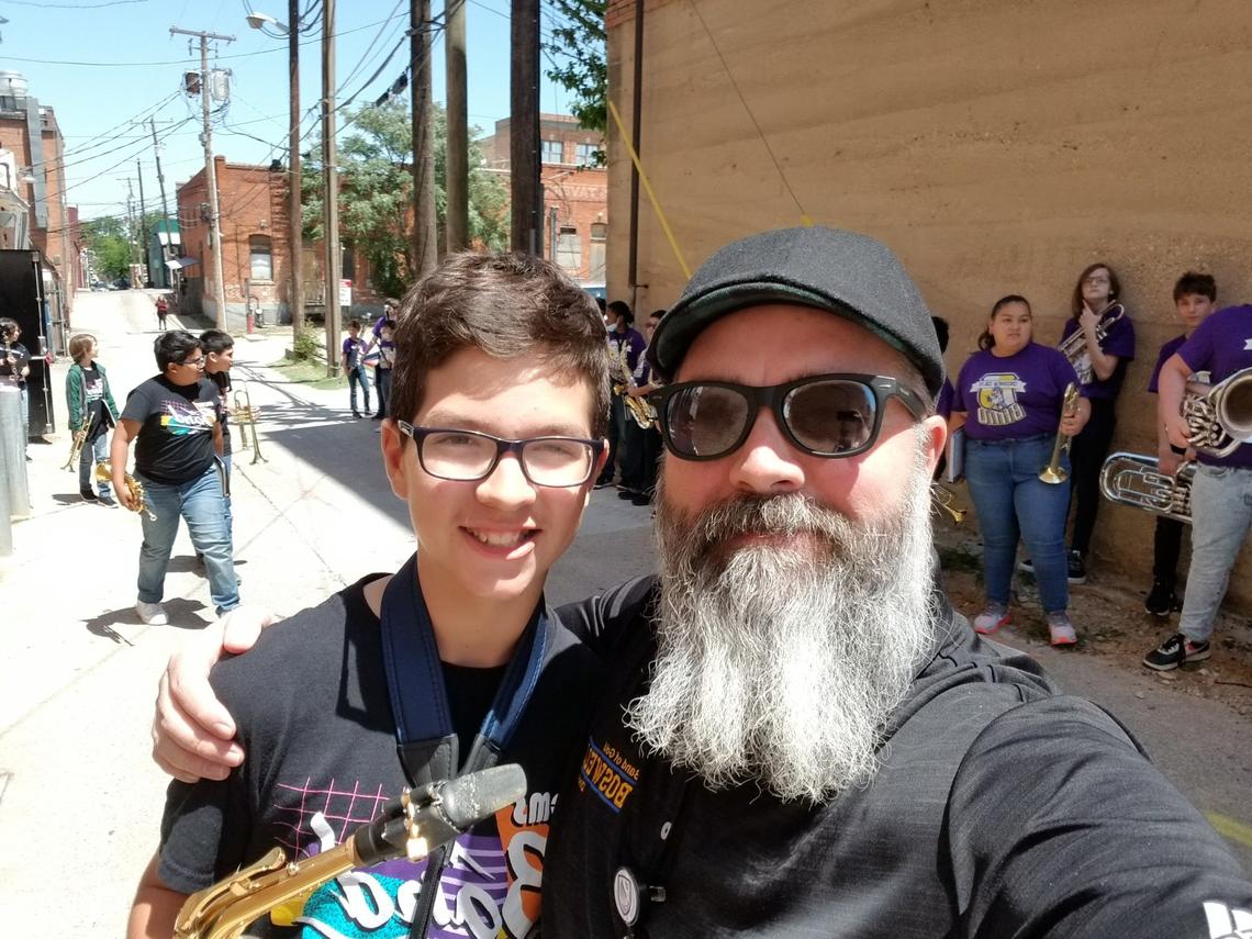 Band director Kevin Fallon is always looking for future band members. He tweeted earlier this year: “Had a BLAST listening to and supporting @EMSISD first-year Bands today! These young musicians are definitely NOT beginners anymore! I’m especially proud of my #FuturePioneers from @WaysideBands & @CreekviewMSBand AND this rising young star from @mcmsMustangBand! #BandFamily”