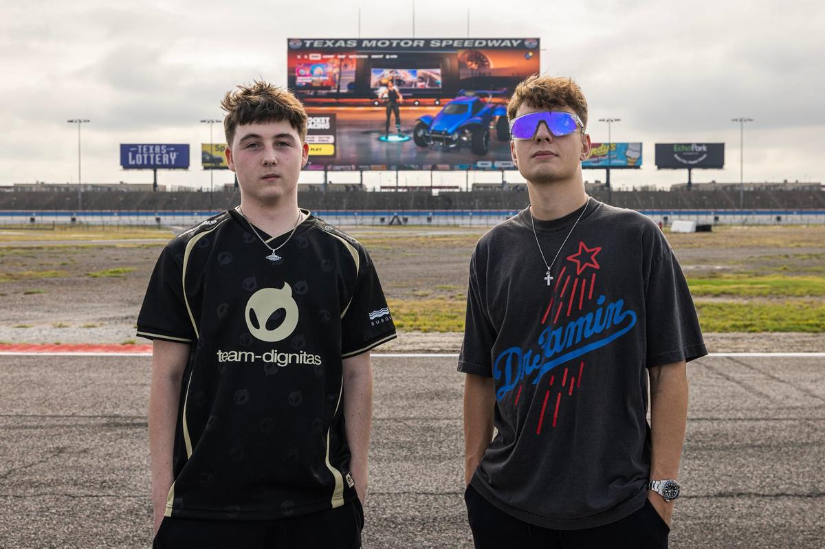 Austin resident Cooper Smith, 17, left, and Dallas resident Cody Conrod, aka ‘Clix,’ are the two Texas-based professional Fortnite players competing at the Fortnite Battle Royale Global Championship at Dickies Arena in Fort Worth this weekend.