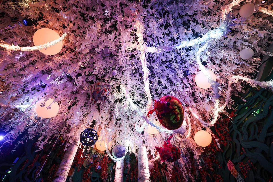 The Forest exhibit at the Meow Wolf Grapevine ‘The Real Unreal’ at the Grapevine Mills Shopping Mall in Grapevine, Texas on Thursday, July 20, 2023.