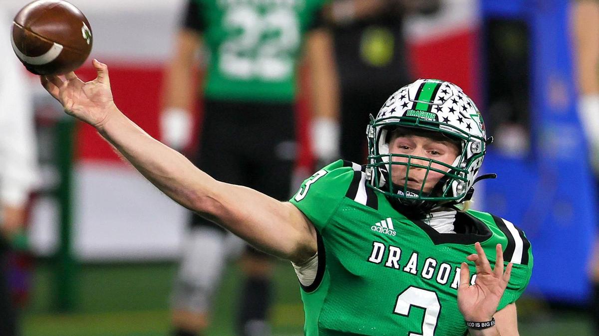 Former Southlake Carroll quarterback Quinn Ewers, who is transferring from Ohio State, reportedly visited the Texas Tech campus Sunday and will visit TCU on Monday.