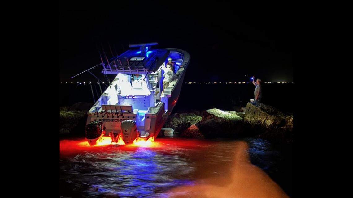 As Tropical Storm Beryl nears the Texas coast, rescue crews called off the search after one of the two missing people was found dead, the U.S. Coast Guard said.
