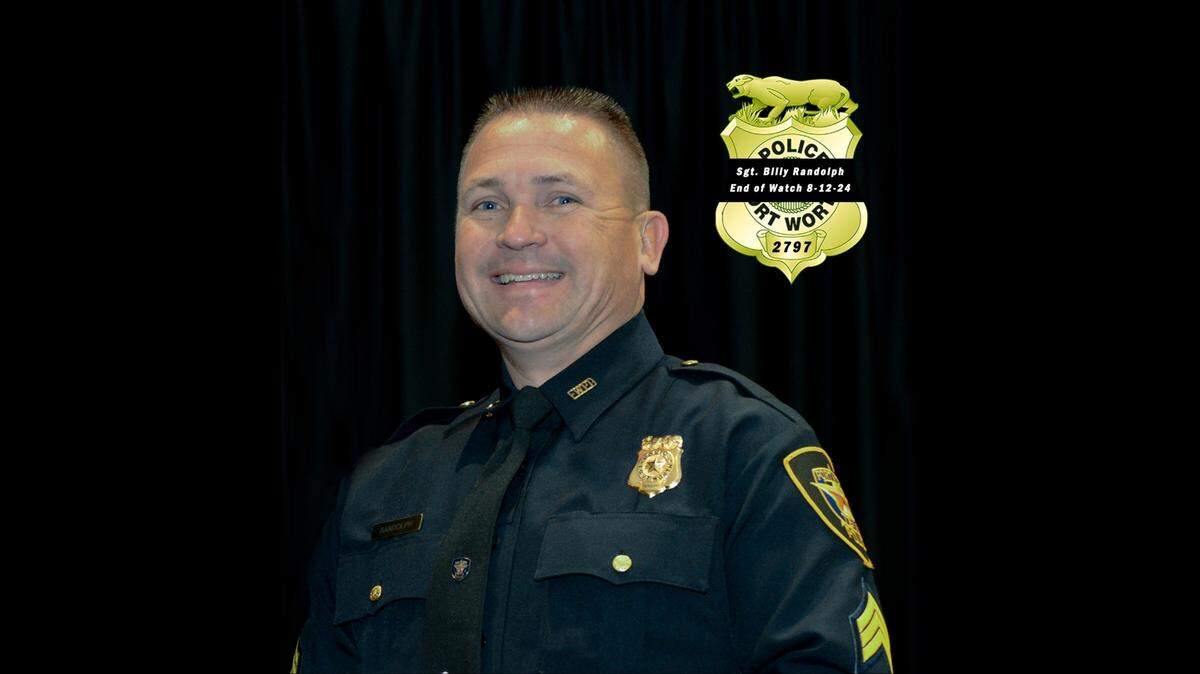 Fort Worth police Sgt. Billy Randolph was killed in the line of duty Monday when he was hit by a suspected drunk driver.