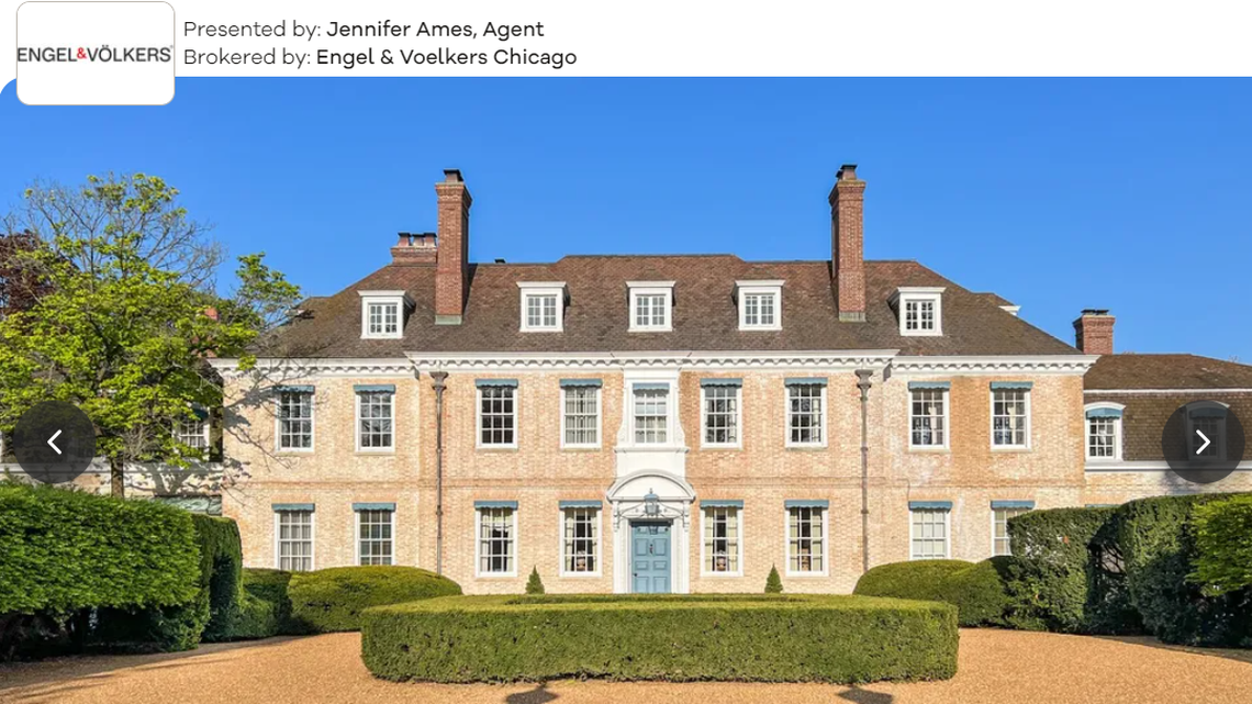 Exterior of the lavish estate