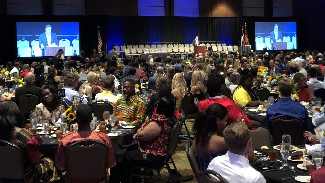 More than 600 people attended the inaugural Star-Telegram Tomlinson Honors on Monday night, June 11, at Hurst Convention Center. The top athletes from across the Tarrant County area were recognized.