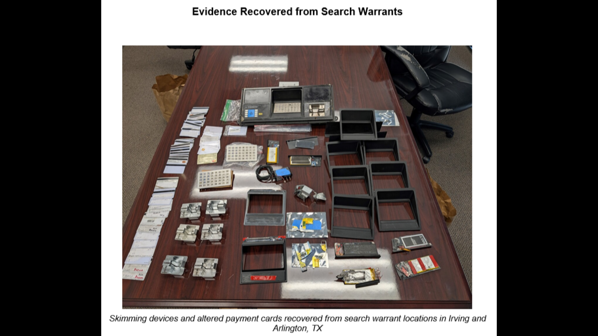 Five people were arrested Friday in connection with an organized theft ring that stole thousands of gallons of fuel across North Texas, authorities said.