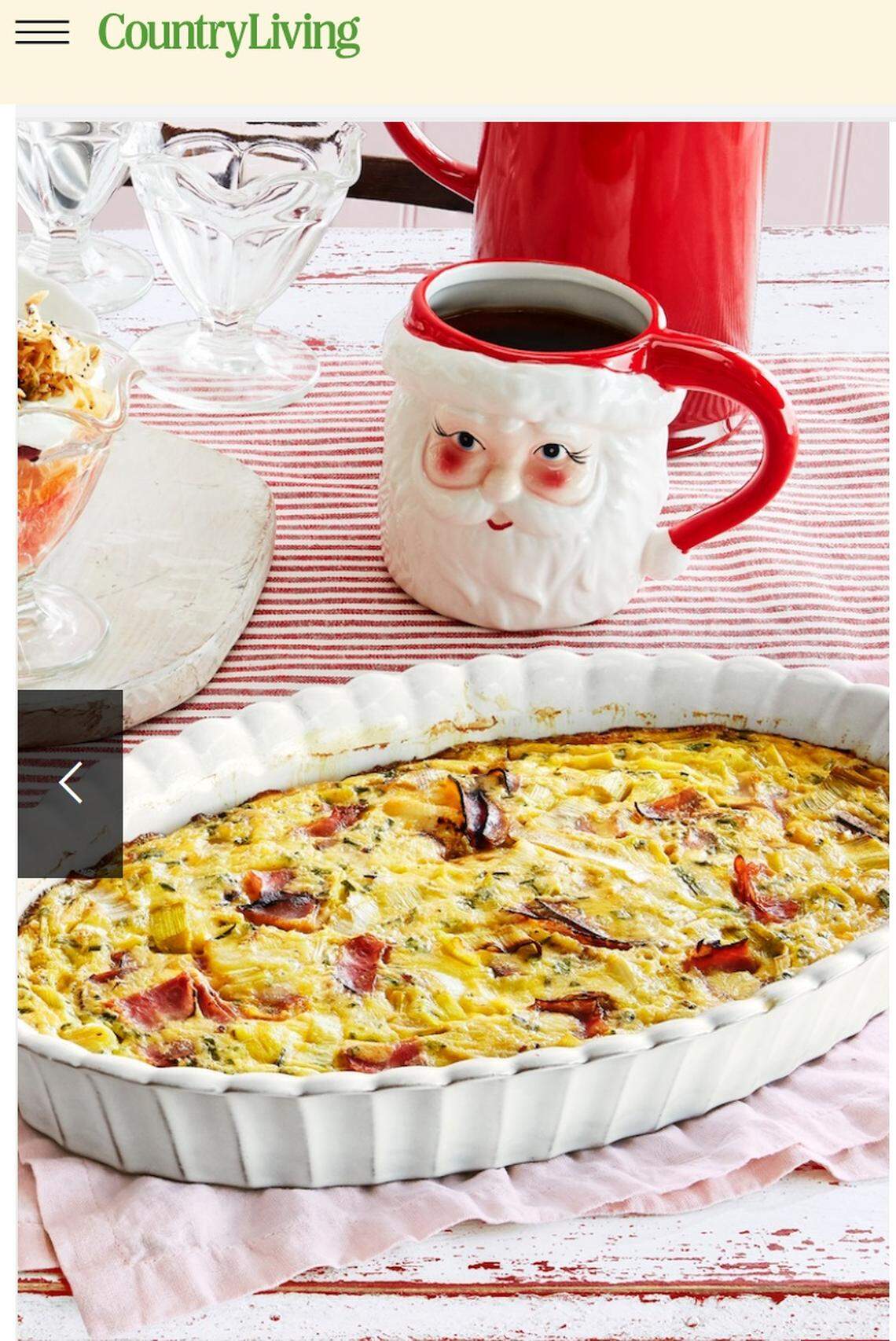 Crustless Ham-and-Leek Quiche