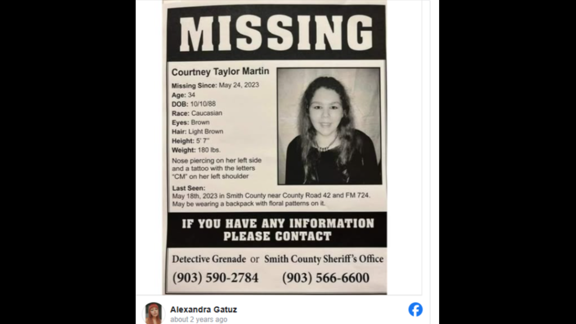 Courtney Taylor Martin, 34, went missing in 2023. Investigators believe her remains have been found.