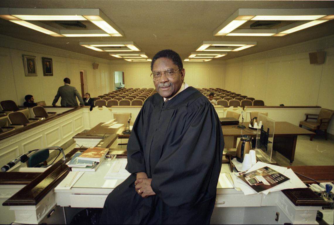 Nov. 16, 1988: L. Clifford Davis, former Tarrant County judge and former attorney for the Fort Worth chapter of the NAACP, who helped bring about peaceful transition to desegregation and school integration in Fort Worth in the 1960s. Davis was one of numerous Democrats who lost the 1988 election, when many Republicans voted straight-ticket for George H.W. Bush.