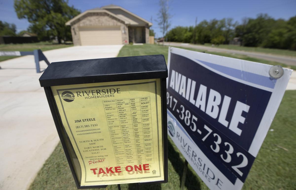 A new house listed for $174,900 on Blackmore Ave in the Lake Como neighborhood of Fort Worth.