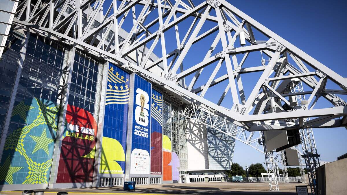 AT&T Stadium transforms into Dallas Stadium to host nine World Cup matches. The first was on June 14.