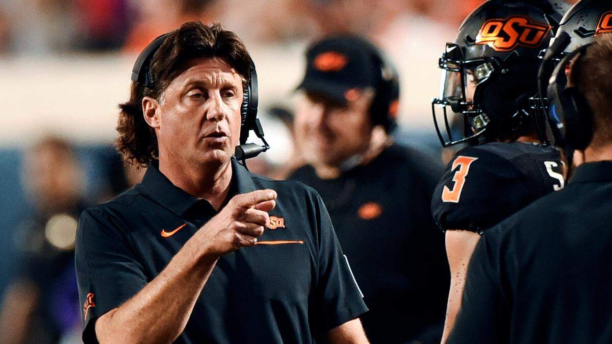 Oklahoma State coach Mike Gundy has had his way with KU through the years. But that could change Saturday.