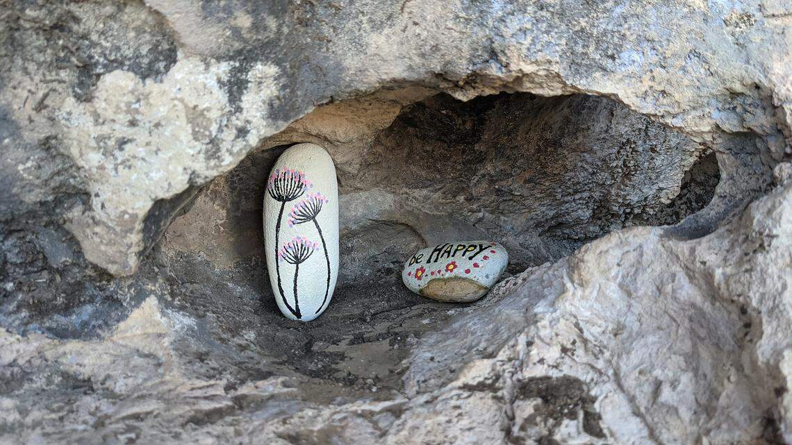 The National Park Service is investigating an odd mystery at Carlsbad Caverns National Park in New Mexico, involving artistically painted rocks found tucked into canyon niches — sort of like Easter eggs.